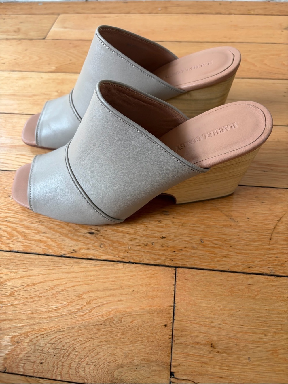 Rachel Comey Dahl Leather Open-Toe Block Heel Mule Sandal - Picture 4 of 7